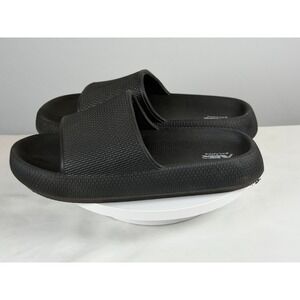 Air Balance Black Slide Sandals Comfort Cushioned Pool Shower Slides Size 3